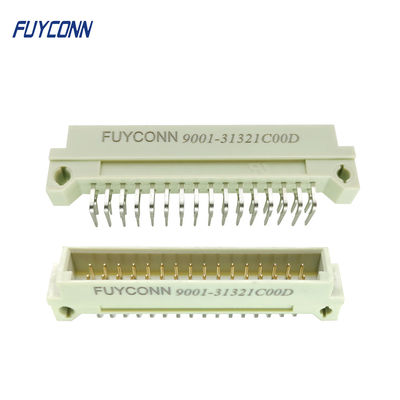 232 Eurocard موصل الزاوية اليمنى PCB ذكر 2 * 16P 32pin 2 صفوف DIN 41612 موصل W / 2.54mm
