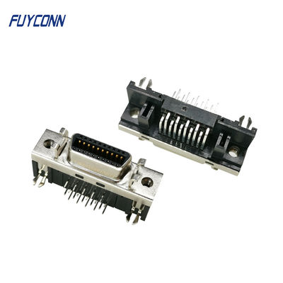 SCSI R / A أنثى موصل 20pin المؤازرة موصل ، Mini D Ribbon MDR Connector