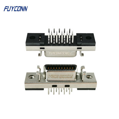 20pin SCSI Connector 180 درجة PCB مستقيم جبل أنثى موصل مؤازر