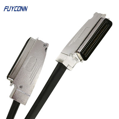 100pos RJ21 Telco Trunk Cable Assembly طرف واحد مع موصل 2 قطعة