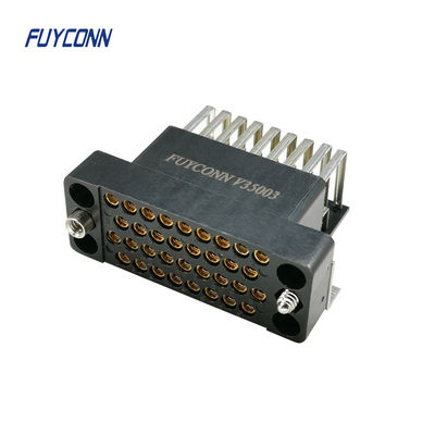 V.35 أنثى موصل 34pin الزاوية اليمنى موصل ثنائي الفينيل متعدد الكلور لجهاز التوجيه مع قفل اللوحة