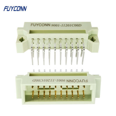 20 دبوس موصل Eurocard 3 صفوف 2 * 10P PCB زاوية قائمة ذكر DIN41612 موصل