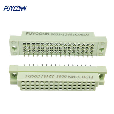 3 صفوف 48 دبوس DIN 41612 موصل عمودي أنثى مستقيم PCB Eurocard موصل 2.54mm الملعب