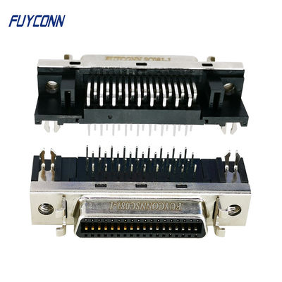 PCB أنثى موصل SCSI R / A أنثى SCSI 36 دبوس موصل أجهزة