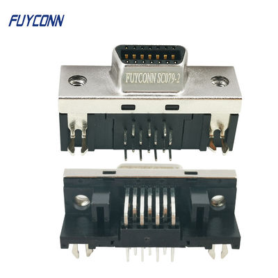 14Pin SCSI Connector CN نوع ثنائي الفينيل متعدد الكلور الزاوية اليمنى موصل أجهزة المحطة الطرفية