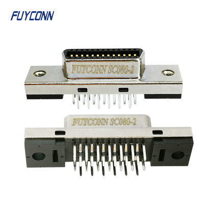 SCSI أنثى موصل عمودي CN نوع 26 موقف MDR موصل للوحة PCB