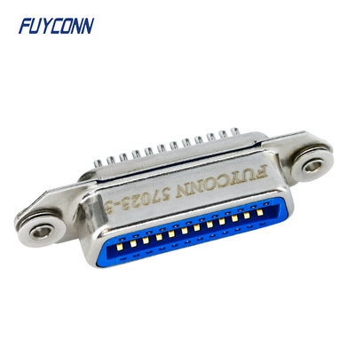 أنثى لحام كأس Centronics 24 دبوس موصل للكابل