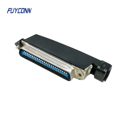 57 CN لحام دبوس ذكر Centronics 50 دبوس موصل مع غطاء بلاستيكي