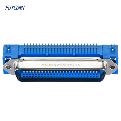 ذكر ثنائي الفينيل متعدد الكلور الزاوية اليمنى 2.16mm الملعب Centronics موصل